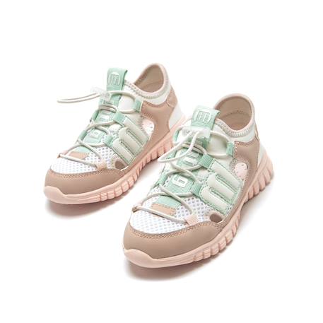 Sandales filles synthétique élastique Rose clair 4 - vertbaudet enfant 