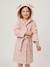 Peignoir enfant LAPIN coton recyclé personnalisable rose poudré 2 - vertbaudet enfant 