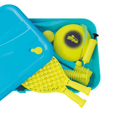 Pack jeux swingball 3en1 toutes surfaces  métal Bleu - noir - jaune 6 - vertbaudet enfant 
