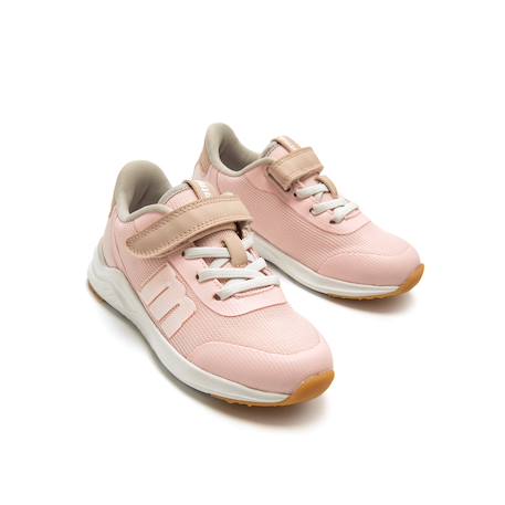 Sneakers filles textile lacets- fermeture adhésive Pink 2 - vertbaudet enfant 
