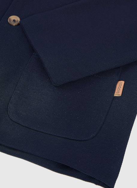 Blazer garçon bleu marine Bleu 4 - vertbaudet enfant 