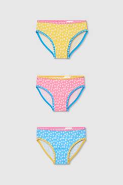 Pack de 3 culottes en coton imprimé fleurs  - vertbaudet enfant