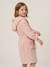 Peignoir enfant LAPIN coton recyclé personnalisable rose poudré 6 - vertbaudet enfant 