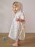 Poncho bébé coton recyclé personnalisable MON CŒUR rose imprimé 1 - vertbaudet enfant 