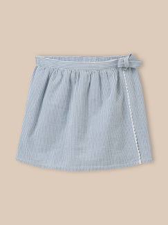 Jupe-short en seersucker fille  - vertbaudet enfant