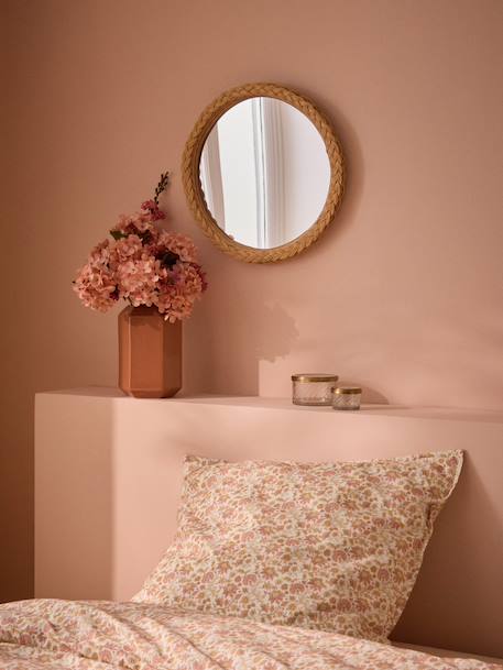 Miroir en rotin tressé Beige clair 1 - vertbaudet enfant 