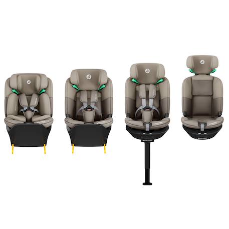 Siège auto pivotant  evolutif et i-size emerald 360 s, Graphite tonal+Noir tonal+Tonal truffle 14 - vertbaudet enfant 