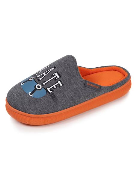 Chaussons mules jersay, semelle bloup xtra confort, amorti souple Gris chiné 6 - vertbaudet enfant 