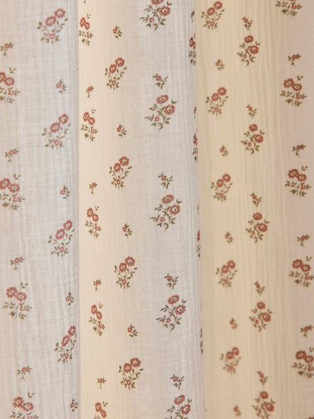Rideau à nouettes en gaze de coton Imprimé  bianca 2 - vertbaudet enfant 