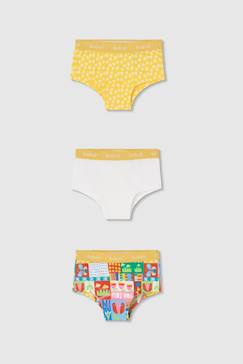 Pack de 3 culottes en coton imprimé  - vertbaudet enfant