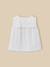 Chemise  sans manches - gaze de coton biologique Ecru 2 - vertbaudet enfant 