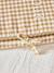Housse pour carnet de santé en gaze vichy Vichy caramel 2 - vertbaudet enfant 