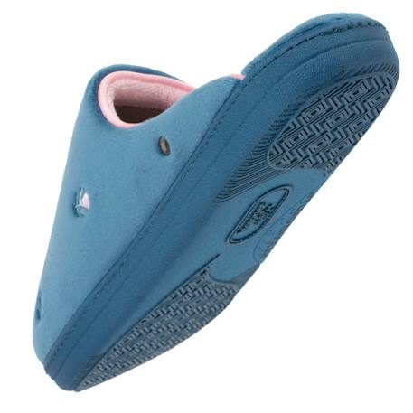 Chaussons mules ultra confortables et légers, mousse à mémoire de forme Bleu canardfleurs+Noir+Rayuresbleues 5 - vertbaudet enfant 