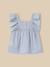 Blouse  en plumetis brodé Bleu clair 2 - vertbaudet enfant 