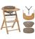 Chaise haute bébé en bois avec coussin timba Light wood+Mineral graphite+Mist gray+Natural (wood) 17 - vertbaudet enfant 