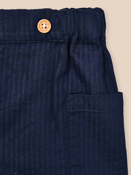 Short taille élastiquée bébé Marine clair 2 - vertbaudet enfant 