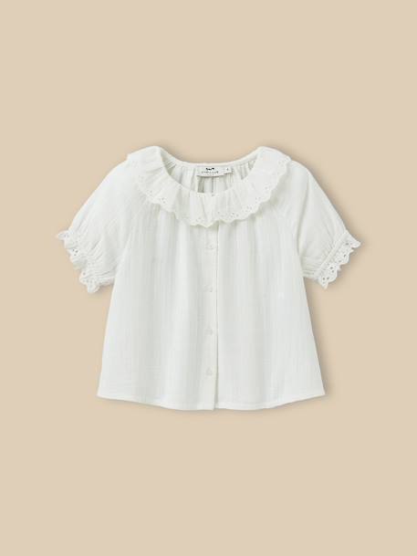 Fille-Chemise  en gaze - coton biologique