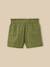 Short  en gaze de coton biologique Chlorophyle+Jaune blanchi+Vert mousse 12 - vertbaudet enfant 