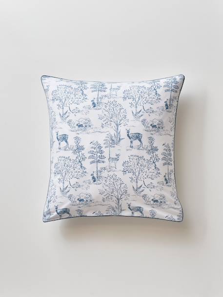 Taie d'oreiller coton 'esprit petit jouy' Jouy bleu+Jouy rose 1 - vertbaudet enfant 