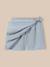 Jupe-short en seersucker fille Rayure seersucker bleu 2 - vertbaudet enfant 