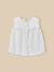 Chemise  sans manches - gaze de coton biologique Ecru 1 - vertbaudet enfant 