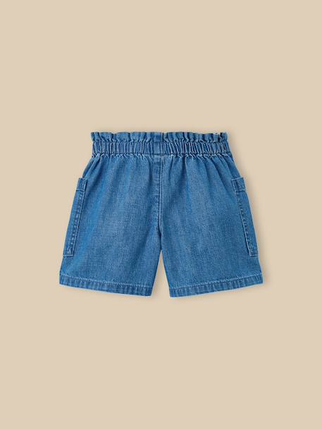 Short fille en denim light Denim stone 2 - vertbaudet enfant 