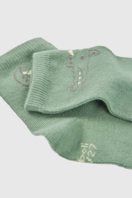 Pack chaussettes coton Marron 4 - vertbaudet enfant 