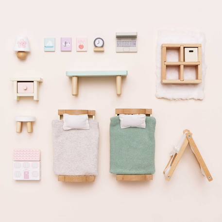 Chambre enfants pour maison de poupées Beige 2 - vertbaudet enfant 