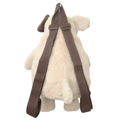 Sac à dos peluche pour enfant animaux Beige+Écru+Gris clair+Noir+Taupe+Vert de gris 3 - vertbaudet enfant 