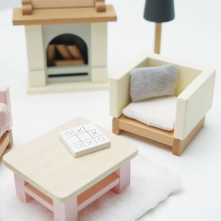 Salon pour maison de poupées Beige 2 - vertbaudet enfant 
