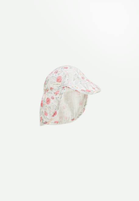 Bébé-Accessoires-Bonnet, écharpe, gants-Casquette cache-cou bébé en gaze de coton anaelle