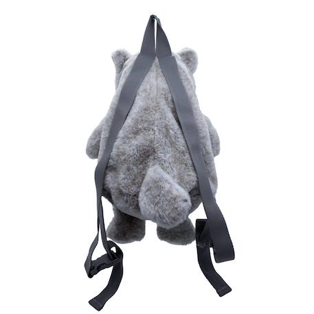 Sac à dos peluche pour enfant animaux Beige+Écru+Gris clair+Noir+Taupe+Vert de gris 14 - vertbaudet enfant 