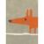 Tapis enfant mr fox en laine fait main Orange 4 - vertbaudet enfant 