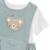 Ensemble barboteuse bloomer bébé en gaze de coton et t-shirt mini rêve Vert 4 - vertbaudet enfant 