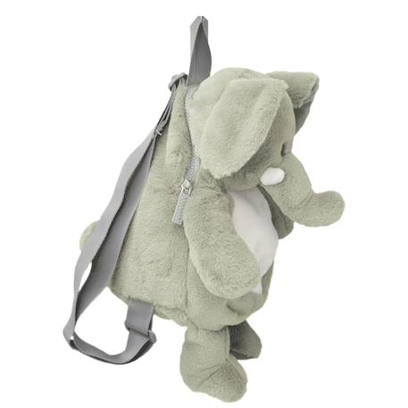 Sac à dos peluche pour enfant animaux Beige+Écru+Gris clair+Noir+Taupe+Vert de gris 29 - vertbaudet enfant 
