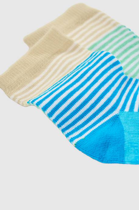 Pack de chaussettes imprimées Vert 3 - vertbaudet enfant 
