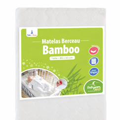 Chambre et rangement-Matelas berceau bamboo | forme rectangulaire