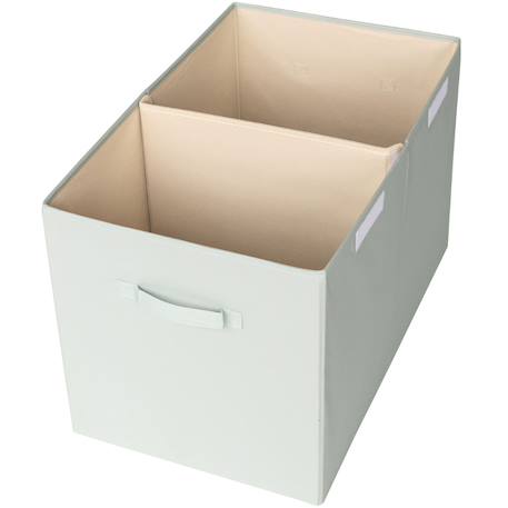 Coffre à jouets Ecru+Gris+Rose+Vert d'eau 17 - vertbaudet enfant 