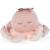 Doudou bébé en tricot et velours avec nœud – Dès la naissance Rose, blanc 1 - vertbaudet enfant 