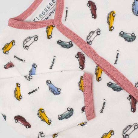 Pyjama bébé en velours Blanc 3 - vertbaudet enfant 