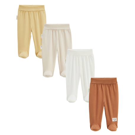 Lot de 4 pantalons bébé eden Beige 2 - vertbaudet enfant 