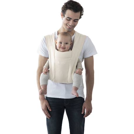 Porte-bébé physiologique 2 positions avec bretelles ajustables – Dès la naissance jusqu’à 11 kg Ecru 5 - vertbaudet enfant 
