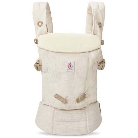 Porte-bébé physiologique en lin 3 positions – Dès la naissance jusqu’à 20 kg Beige 2 - vertbaudet enfant 