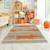 Tapis enfant mr fox en laine fait main Orange 1 - vertbaudet enfant 