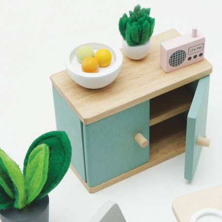Salle à manger pour maison de poupées Beige 3 - vertbaudet enfant 