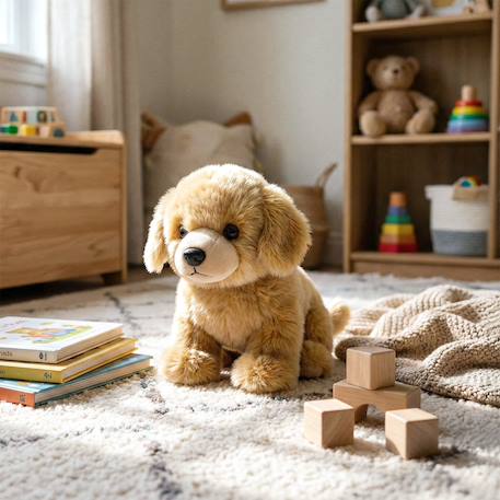 Peluche chien doudou ultra doux nougat Beige 2 - vertbaudet enfant 