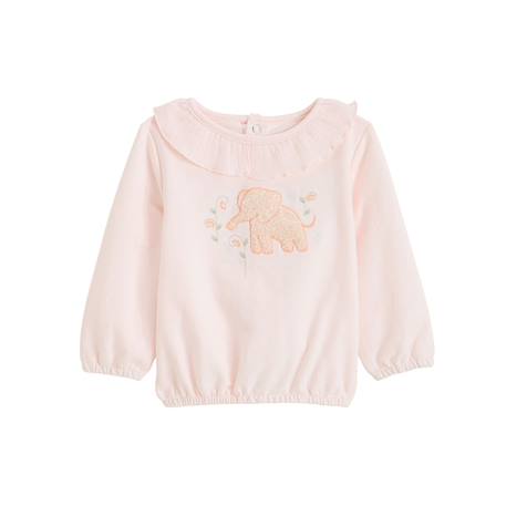 Sweat-shirt bébé badian Rose 2 - vertbaudet enfant 