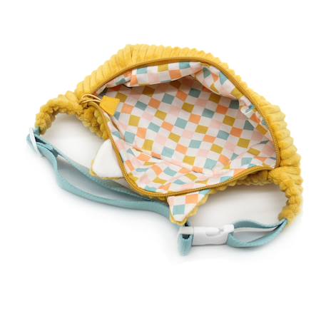 Sac banane enfant renard avec fermeture zippée et ceinture réglable – Dès 3 ans Moutarde, blanc, bleu 4 - vertbaudet enfant 