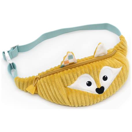 Sac banane enfant renard avec fermeture zippée et ceinture réglable – Dès 3 ans Moutarde, blanc, bleu 3 - vertbaudet enfant 