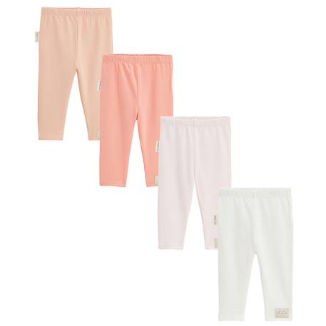 Lot de 4 leggings bébé badian Rose 2 - vertbaudet enfant 